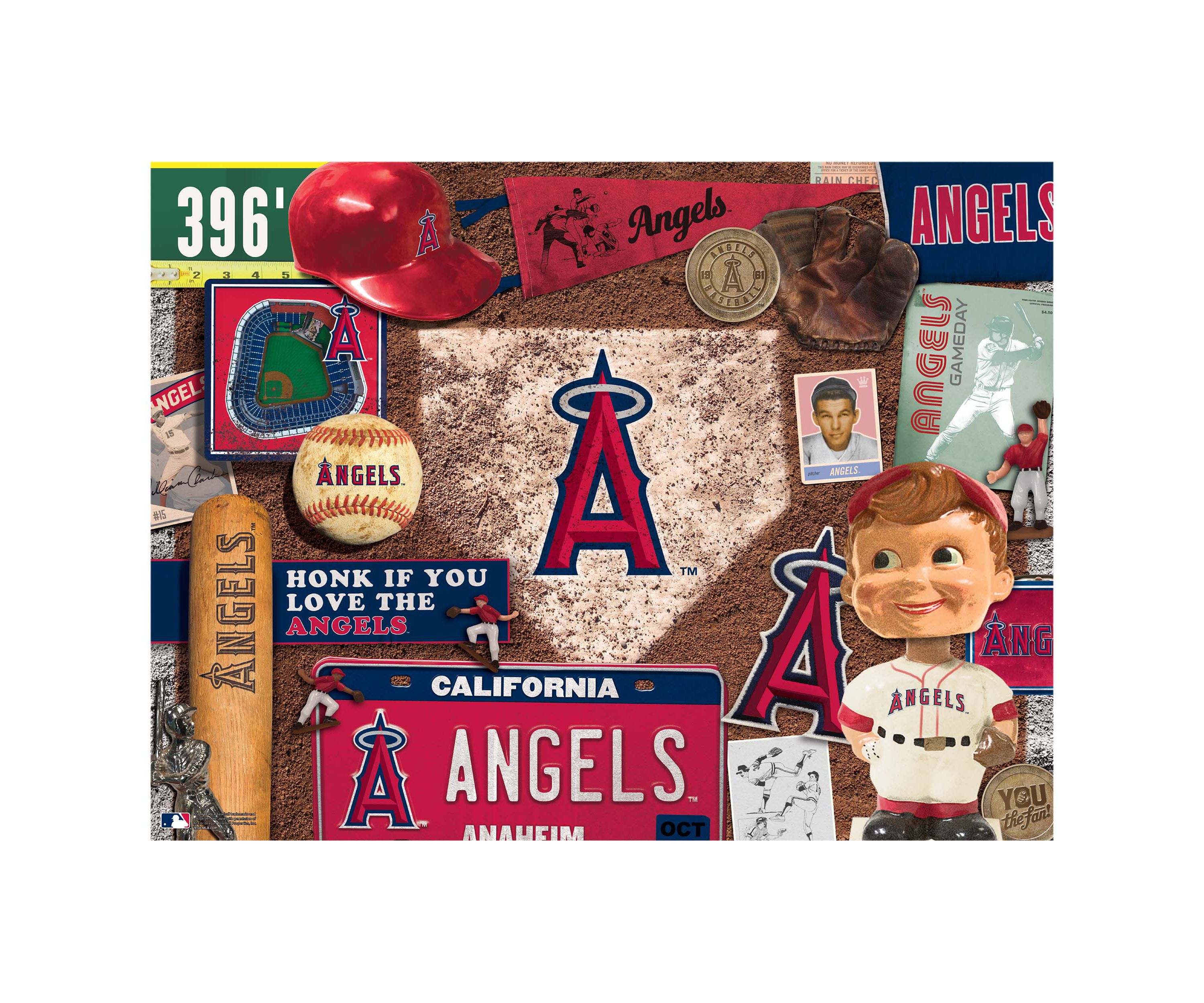 YouTheFan MLB Los Angeles Angels Retro Series 500pc Puzzle
