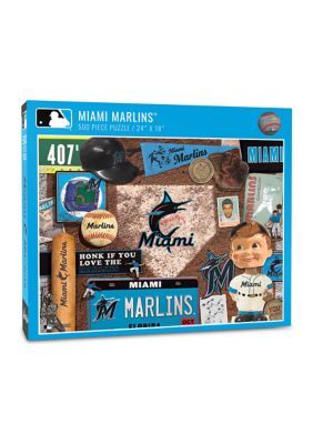 YouTheFan MLB Miami Marlins Retro Series 500pc Puzzle