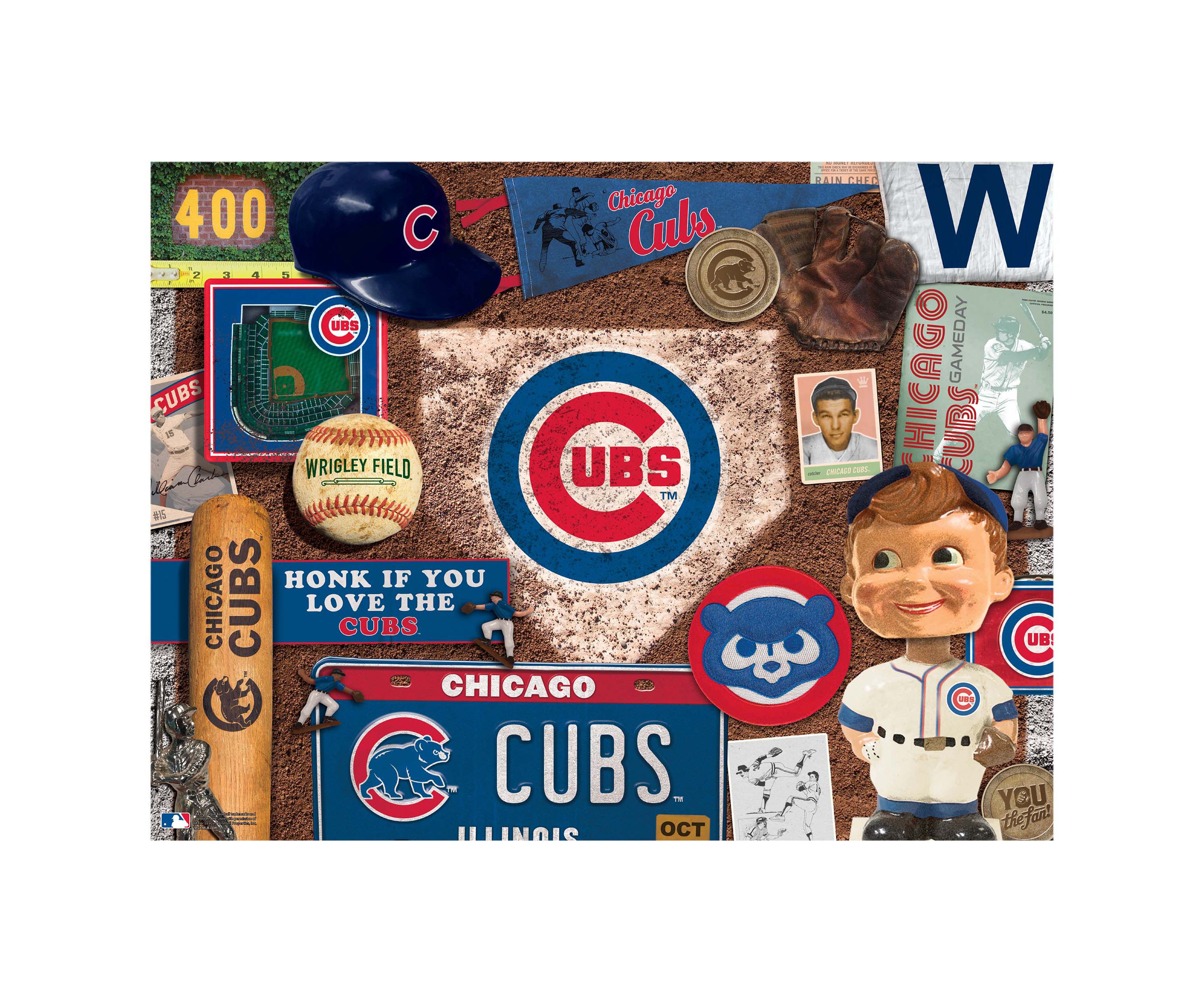 YouTheFan MLB Chicago Cubs Retro Series 500pc Puzzle