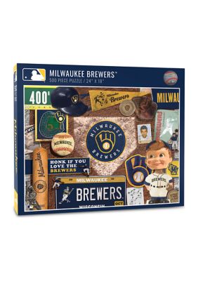 YouTheFan MLB Milwaukee Brewers Retro Series 500pc Puzzle