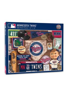 YouTheFan MLB Minnesota Twins Retro Series 500pc Puzzle