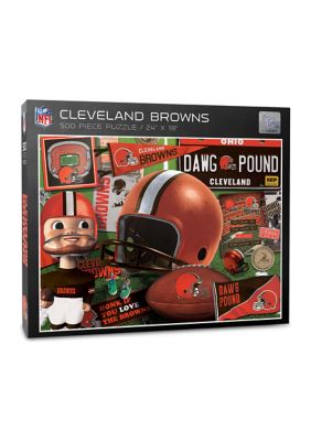 YouTheFan NFL Cleveland Browns Retro Series 500pc Puzzle