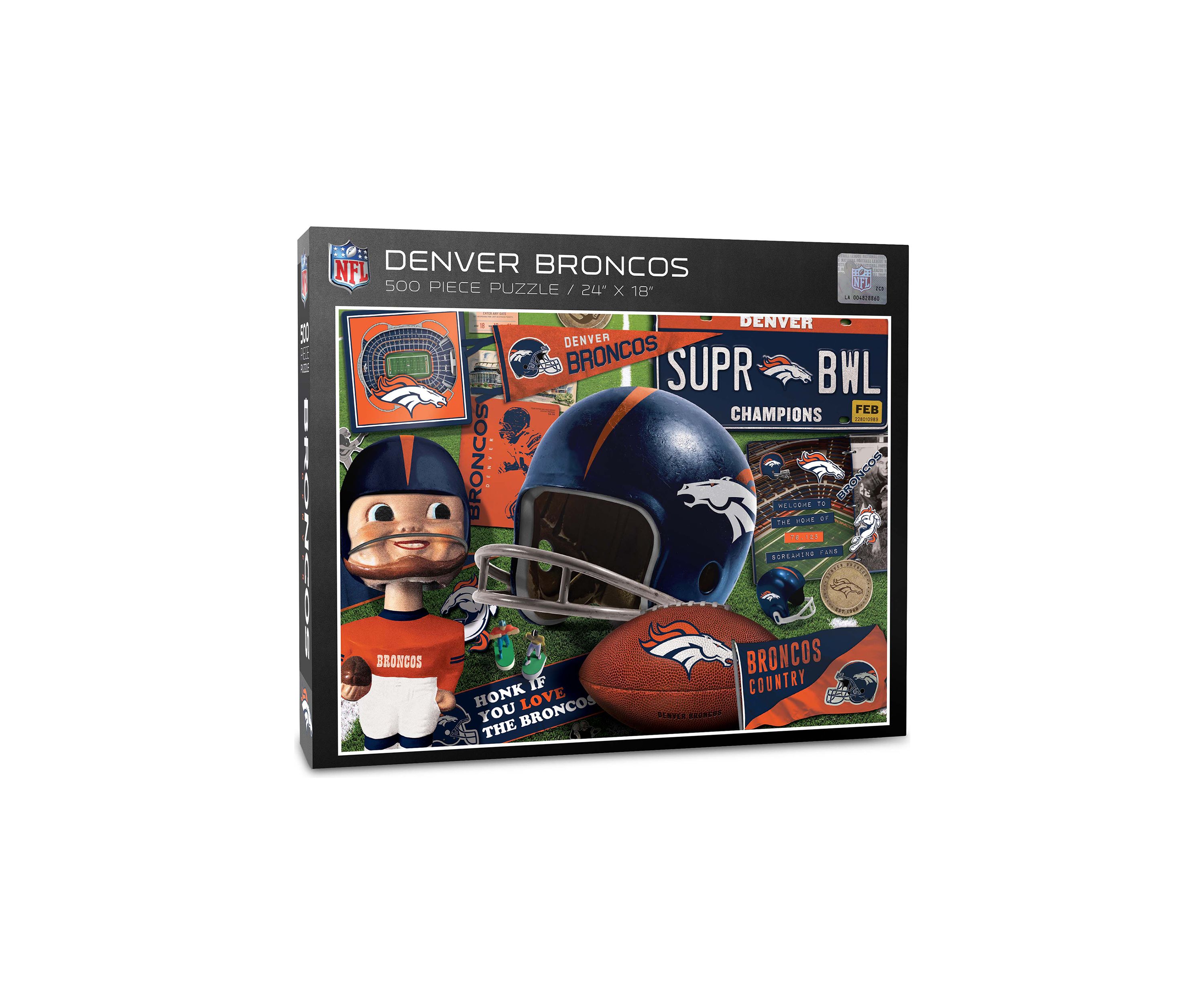 YouTheFan NFL Denver Broncos Retro Series 500pc Puzzle