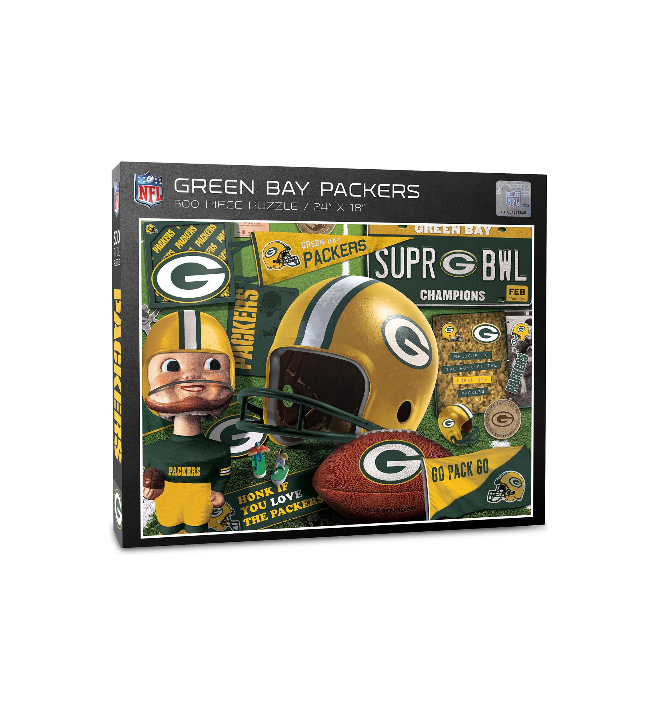 YouTheFan NFL Green Bay Packers Retro Series 500pc Puzzle