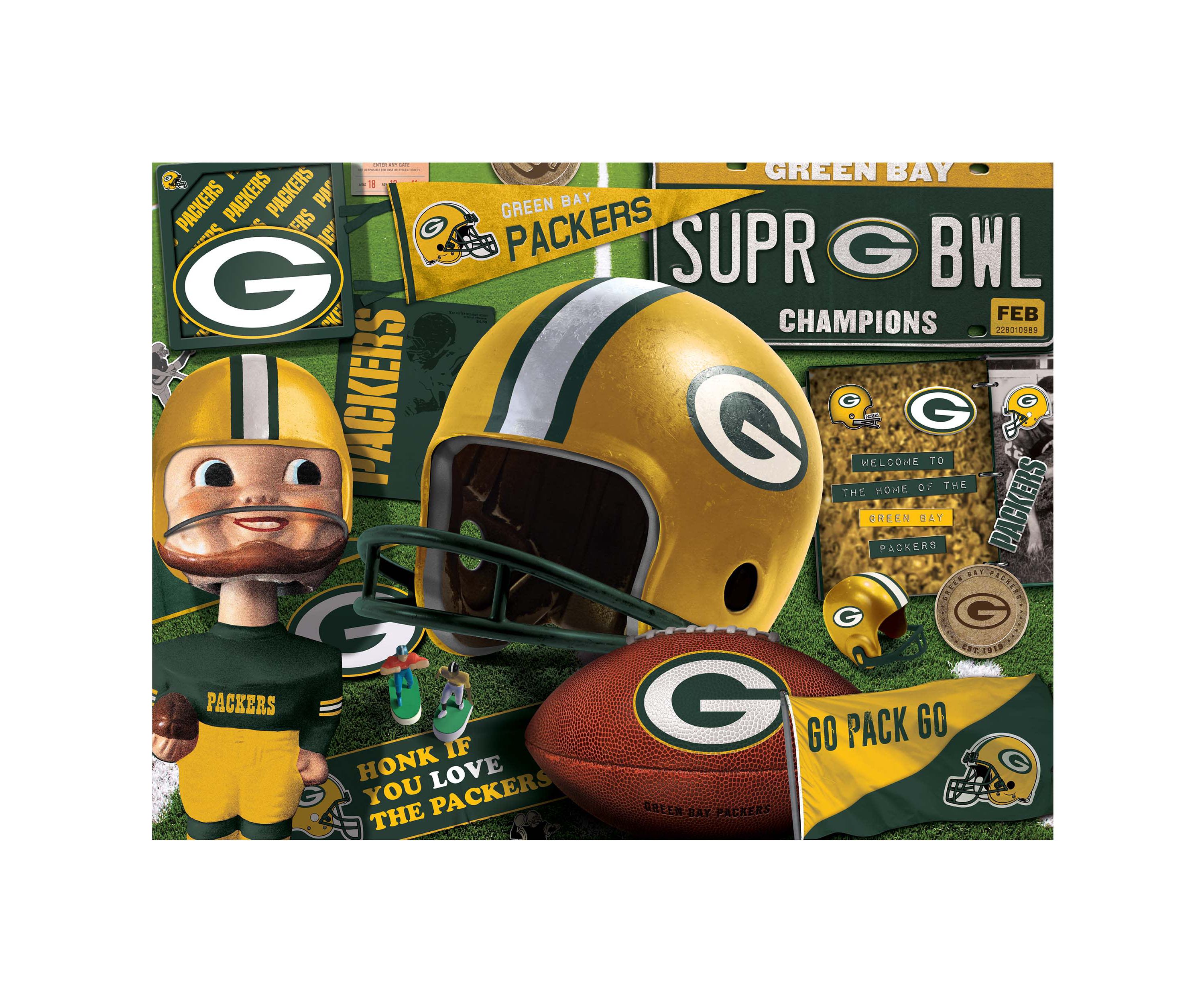YouTheFan NFL Green Bay Packers Retro Series 500pc Puzzle