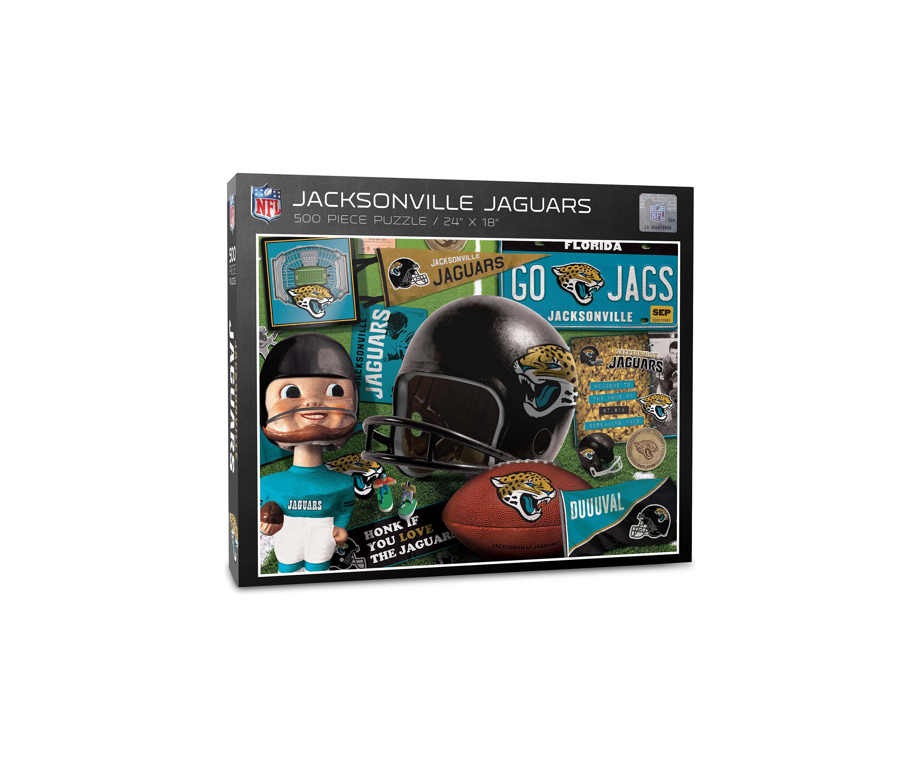 YouTheFan NFL Jacksonville Jaguars Retro Series 500pc Puzzle