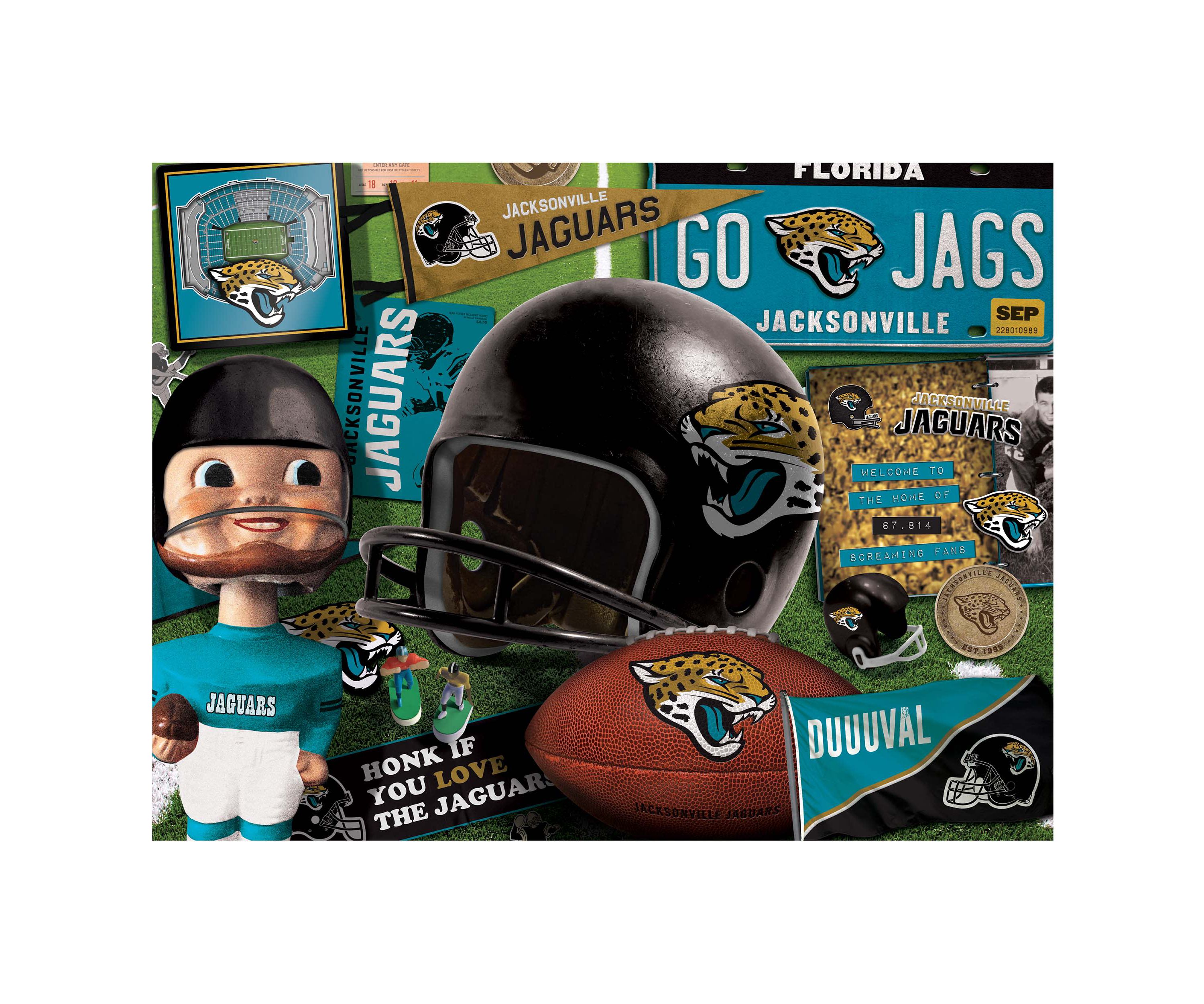 YouTheFan NFL Jacksonville Jaguars Retro Series 500pc Puzzle