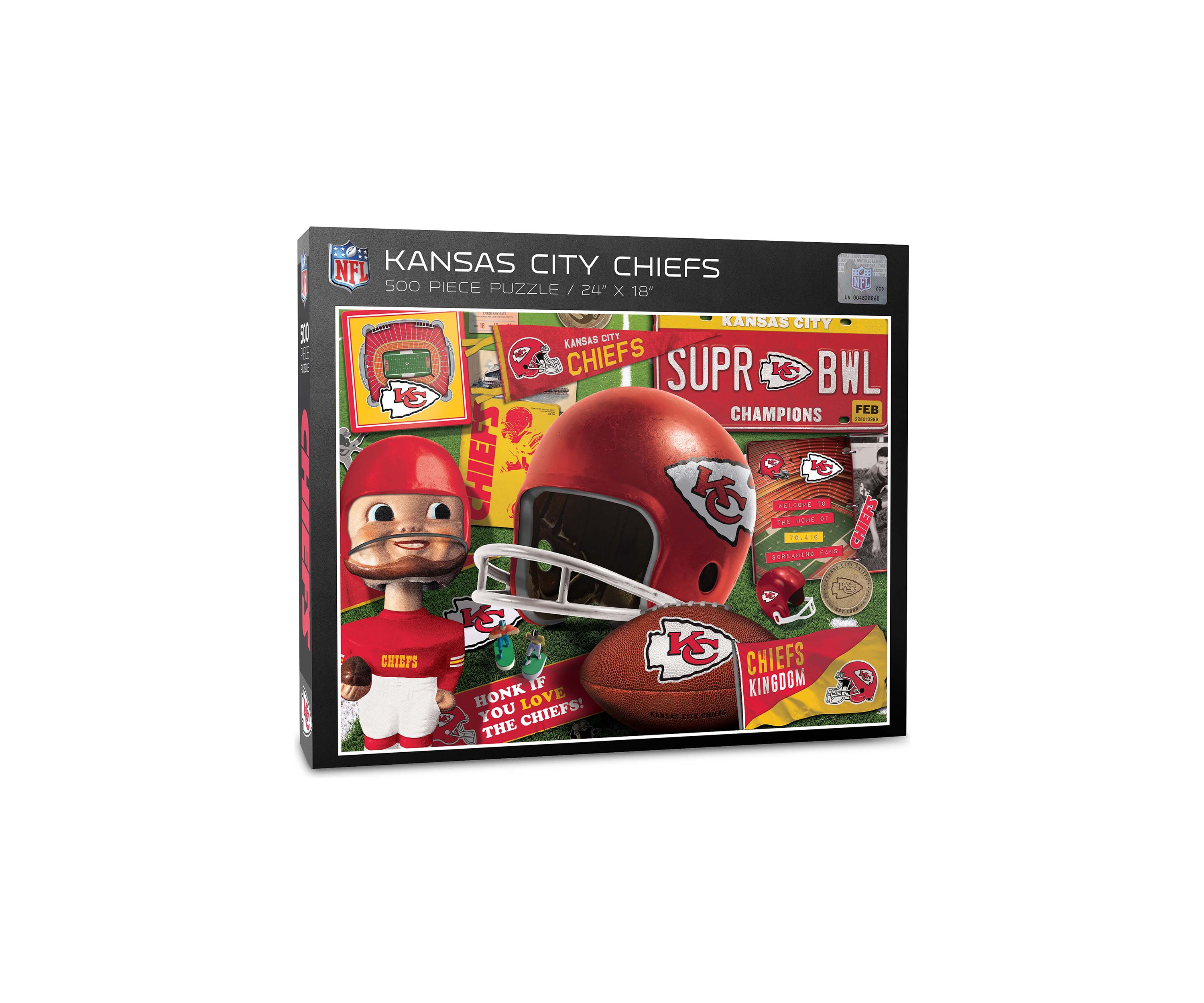 YouTheFan NFL Kansas City Chiefs Retro Series 500pc Puzzle