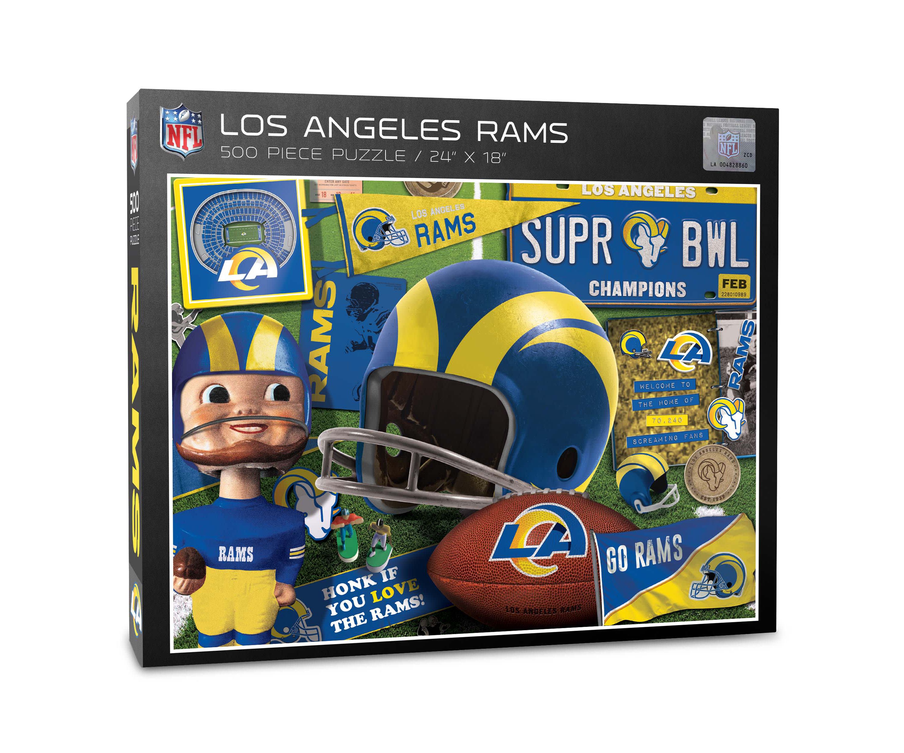 YouTheFan NFL Los Angeles Rams Retro Series 500pc Puzzle
