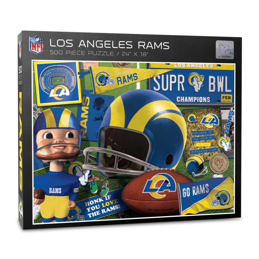 YouTheFan NFL Los Angeles Rams Retro Series 500pc Puzzle