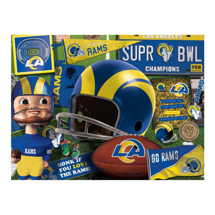 YouTheFan NFL Los Angeles Rams Retro Series 500pc Puzzle