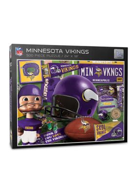 YouTheFan NFL Minnesota Vikings Retro Series 500pc Puzzle