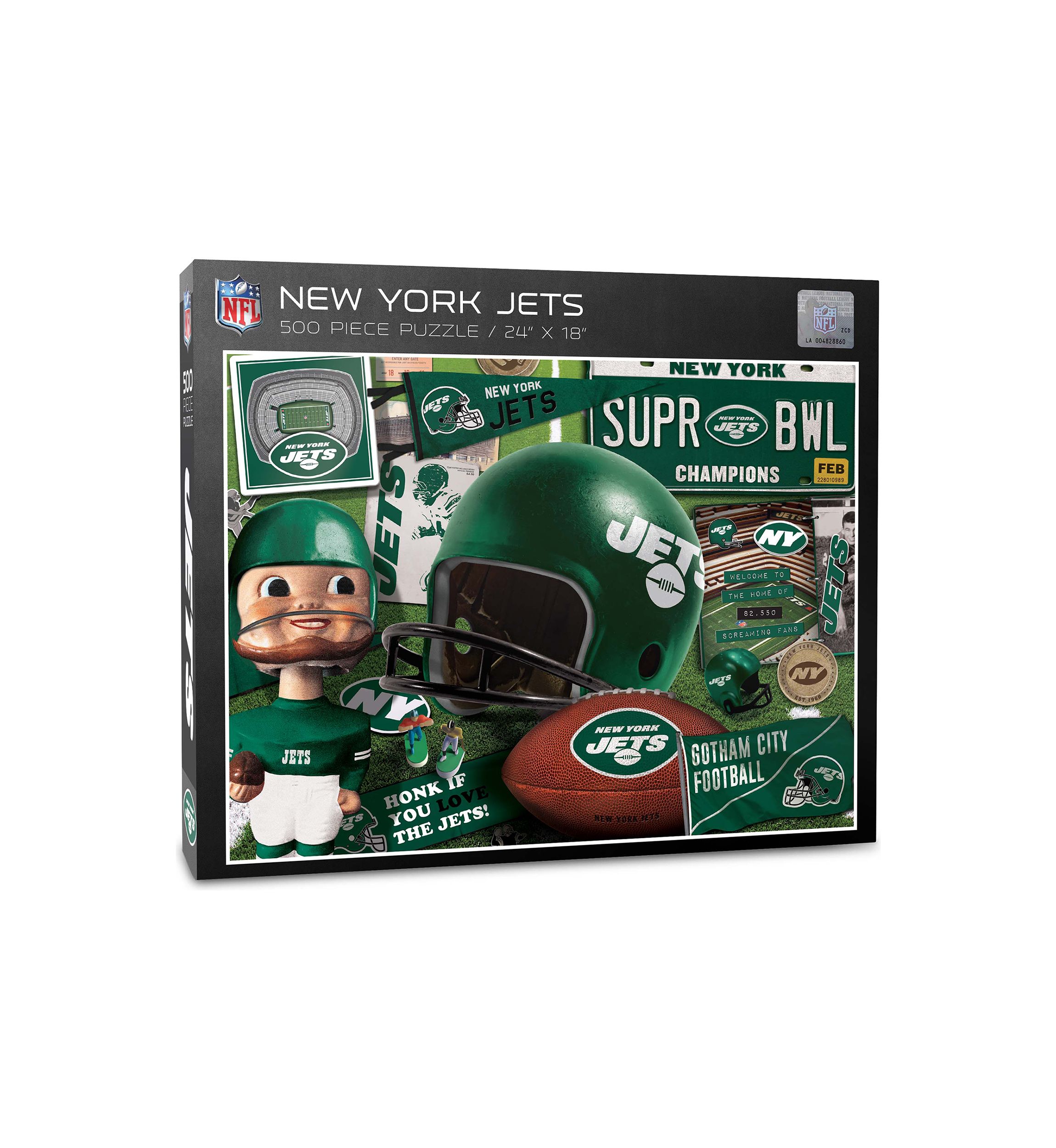 YouTheFan NFL New York Jets Retro Series 500pc Puzzle