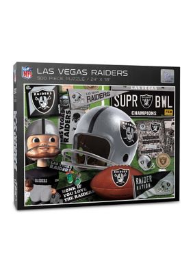 Oakland Raiders YouTheFan NFL Las Vegas Raiders Retro Series 500pc Puzzle