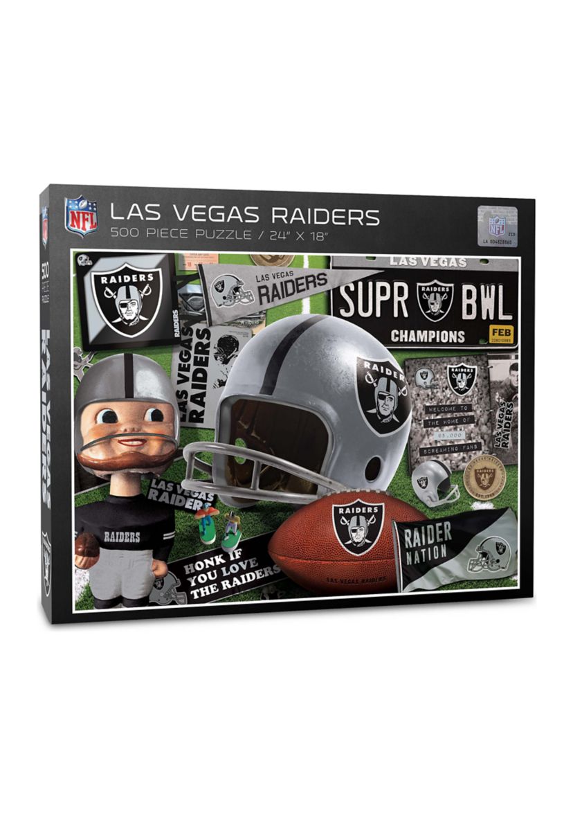 Oakland Raiders YouTheFan NFL Las Vegas Raiders Retro Series 500pc Puzzle
