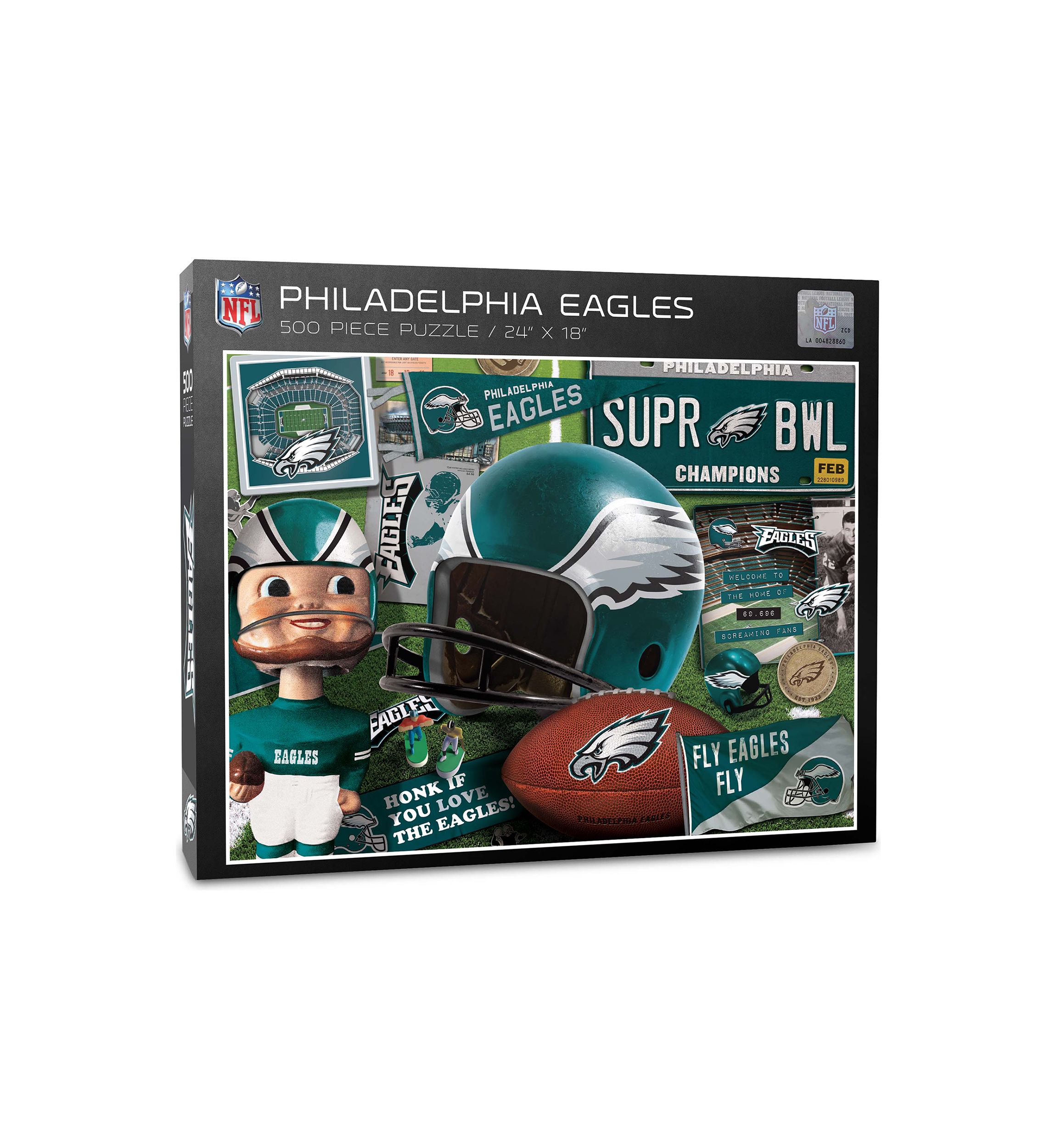 YouTheFan NFL Philadelphia Eagles Retro Series 500pc Puzzle