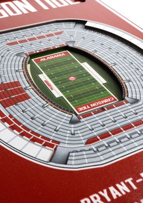 YouTheFan NCAA Alabama Crimson Tide 3D Stadium 8x32 Banner - Denny Stadium