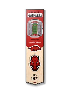 YouTheFan NCAA Arkansas Razorbacks 3D Stadium 8x32 Banner - Sun Devil Football Stadium