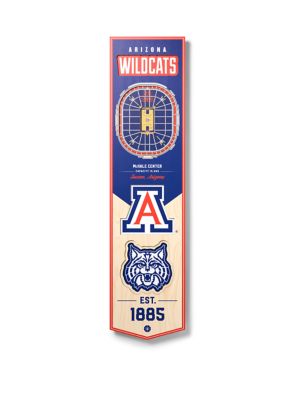 YouTheFan NCAA Arizona Wildcats 3D Stadium 8x32 Banner - McKale Memorial Center