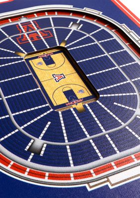 YouTheFan NCAA Arizona Wildcats 3D Stadium 8x32 Banner - McKale Memorial Center