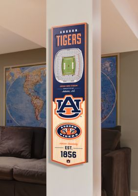 YouTheFan NCAA Auburn Tigers 3D Stadium 8x32 Banner - Hare Stadium