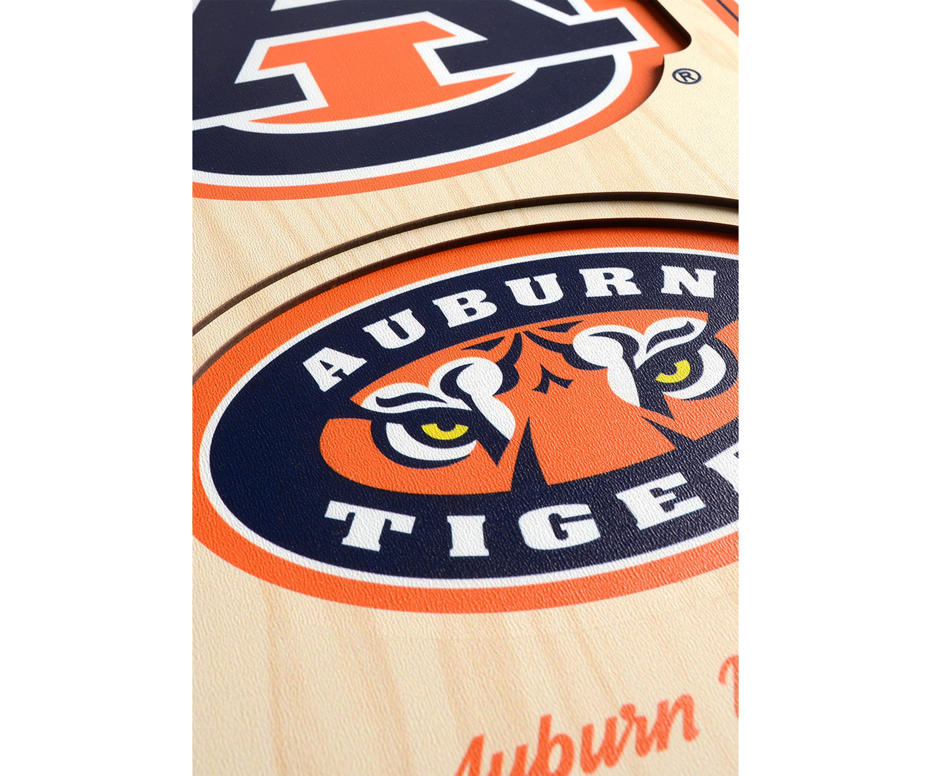 YouTheFan NCAA Auburn Tigers 3D Stadium 8x32 Banner - Hare Stadium