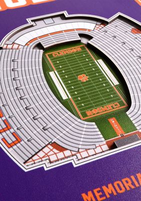 YouTheFan NCAA Clemson Tigers 3D Stadium 8x32 Banner - Memorial Stadium