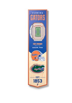 YouTheFan NCAA Florida Gators 3D Stadium 8x32 Banner - Ben Hill Griffin Stadium
