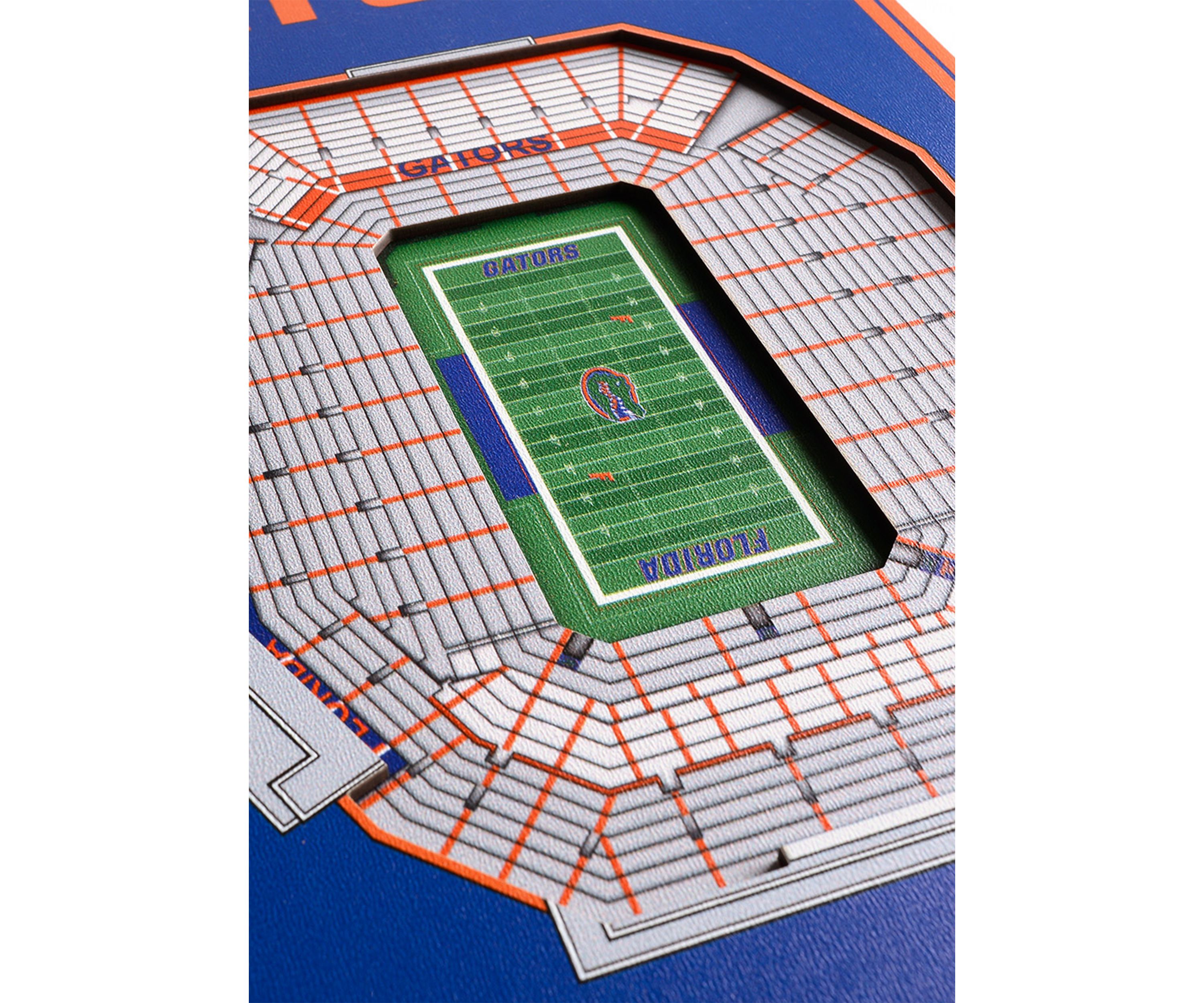 YouTheFan NCAA Florida Gators 3D Stadium 8x32 Banner - Ben Hill Griffin Stadium