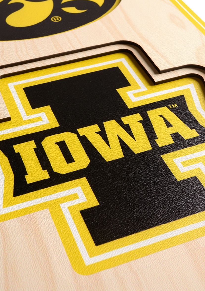 YouTheFan NCAA Iowa Hawkeyes 3D Stadium 8x32 Banner - Kinnick Stadium