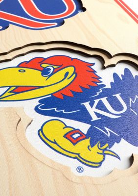 YouTheFan NCAA Kansas Jayhawks 3D Stadium 8x32 Banner - Allen Fieldhouse