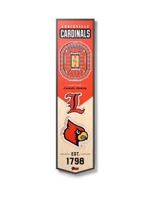 YouTheFan NCAA Louisville Cardinals 3D Stadium 8x32 Banner - KFC Yum! Center