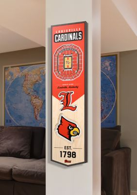 YouTheFan NCAA Louisville Cardinals 3D Stadium 8x32 Banner - KFC Yum! Center