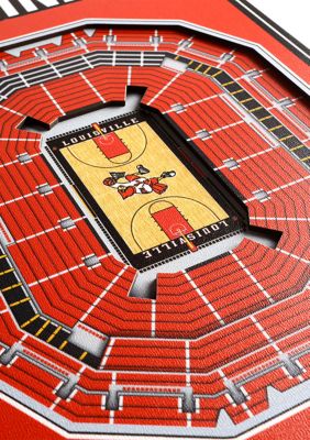 YouTheFan NCAA Louisville Cardinals 3D Stadium 8x32 Banner - KFC Yum! Center