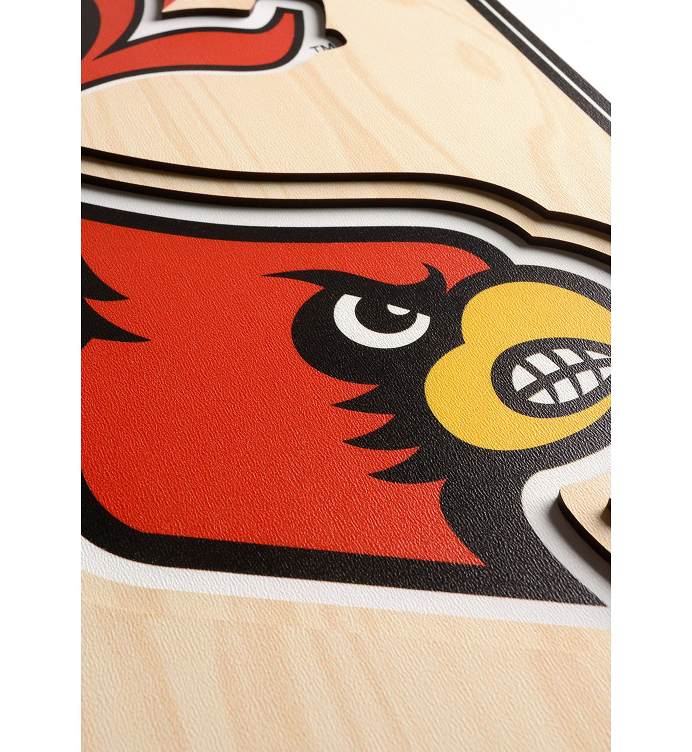 YouTheFan NCAA Louisville Cardinals 3D Stadium 8x32 Banner - KFC Yum! Center