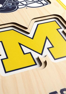 YouTheFan NCAA Michigan Wolverines 3D Stadium 8x32 Banner - Michigan Stadium