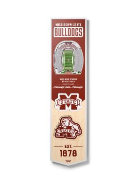 YouTheFan NCAA Mississippi State Bulldogs 3D Stadium 8x32 Banner - Davis Wade Stadium at Scott Field