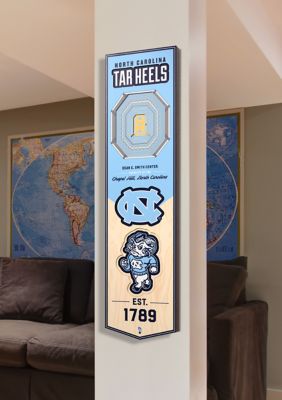 YouTheFan NCAA North Carolina Tar Heels 3D Stadium 8x32 Banner - Dean E. Smith Center