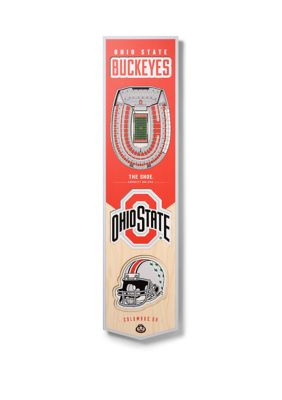 YouTheFan NCAA Ohio State Buckeyes 3D Stadium 8x32 Banner - Ohio Stadium