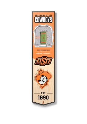 YouTheFan NCAA Oklahoma State Cowboys 3D Stadium 8x32 Banner - Boone Pickens Stadium