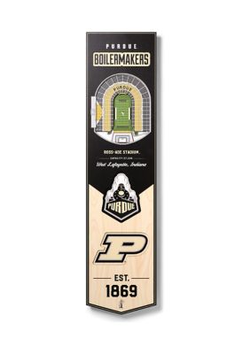 YouTheFan NCAA Purdue Boilermakers FB 3D Stadium 8x32 Banner - Ade Stadium