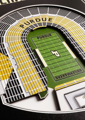 YouTheFan NCAA Purdue Boilermakers FB 3D Stadium 8x32 Banner - Ade Stadium