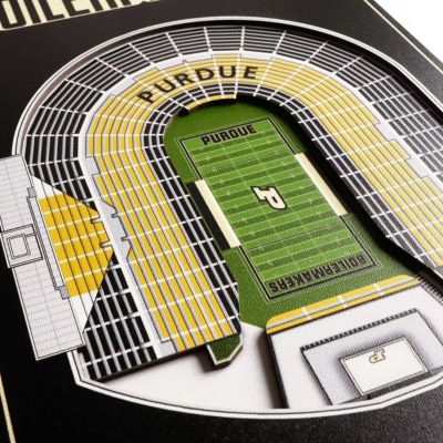 YouTheFan NCAA Purdue Boilermakers FB 3D Stadium 8x32 Banner - Ade Stadium