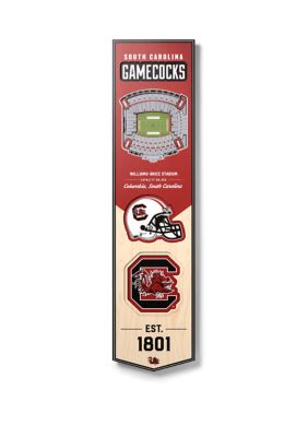 YouTheFan NCAA South Carolina Gamecocks 3D Stadium 8x32 Banner - Brice Stadium