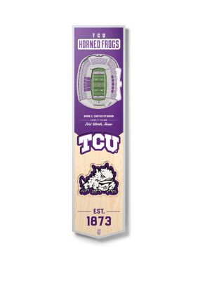 YouTheFan NCAA TCU Horned Frogs 3D Stadium 8x32 Banner - Amon G. Carter Stadium