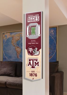 YouTheFan NCAA Texas A&M Aggies 3D Stadium 8x32 Banner - Kyle Field