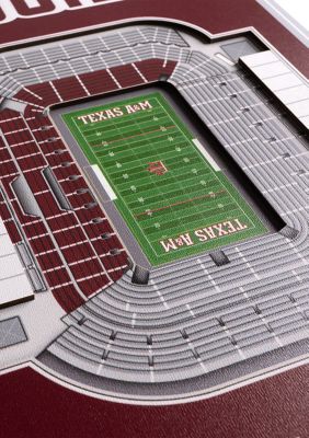 YouTheFan NCAA Texas A&M Aggies 3D Stadium 8x32 Banner - Kyle Field