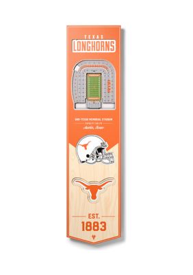 YouTheFan NCAA Texas Longhorns 3D Stadium 8x32 Banner - Darrell K Royal - Texas Memorial Stadium