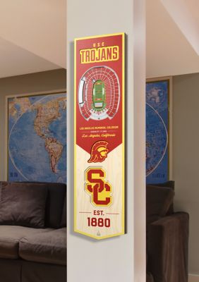 YouTheFan NCAA USC Trojans 3D Stadium 8x32 Banner - Los Angeles Memorial Coliseum