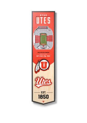 YouTheFan NCAA Utah Utes 3D Stadium 8x32 Banner - Eccles Stadium